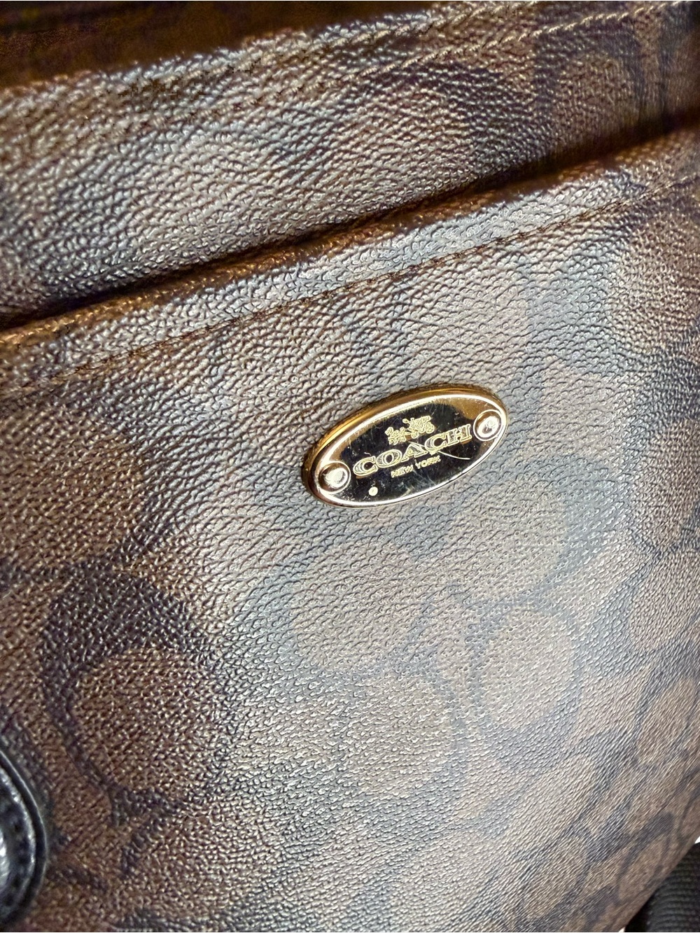 Coach Signature Diaper Bag- Brown - Picture 13 of 16
